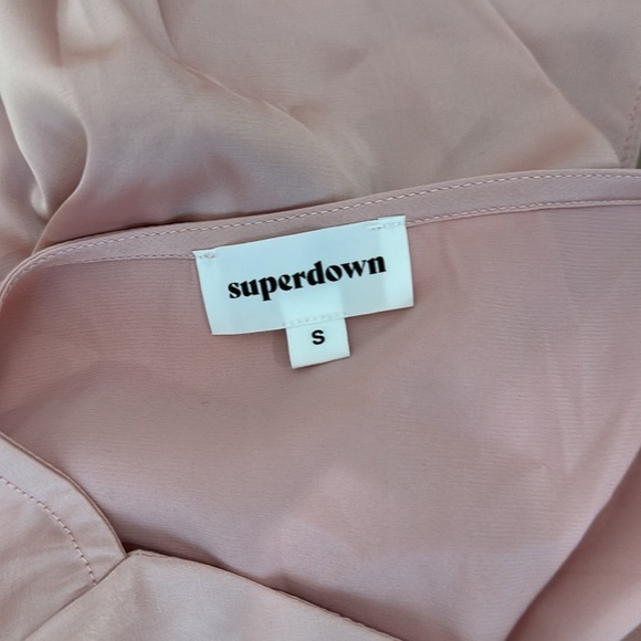 Superdown Amerie Revolve Halter Top Pink Satin Valentines Day Date Night Sexy - Picture 11 of 11